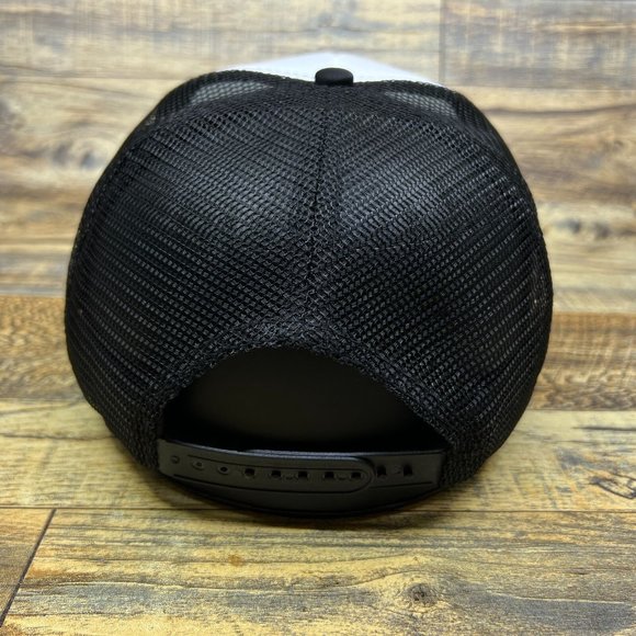 Marlboro Man Mens Trucker Hat Black Snapback Vintage Cigarette Ad Baseball Cap - Picture 5 of 8